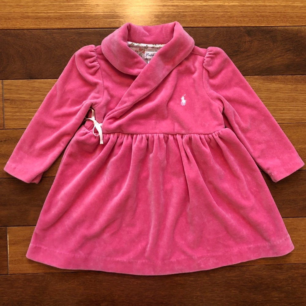 12M Pink Velvet Ralph Lauren Dress